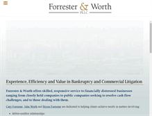 Tablet Screenshot of forresterandworth.com